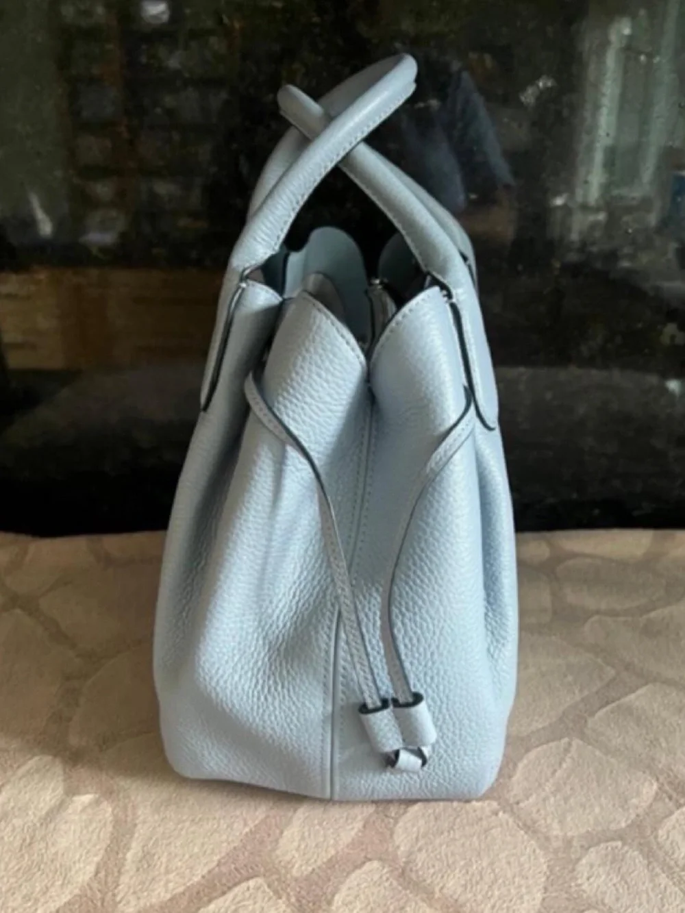 Kate Spade Dumpling Large Shoulder Bag in Muted Blue